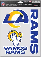 WinCraft Los Angeles Rams 3-Pack Fan Decal