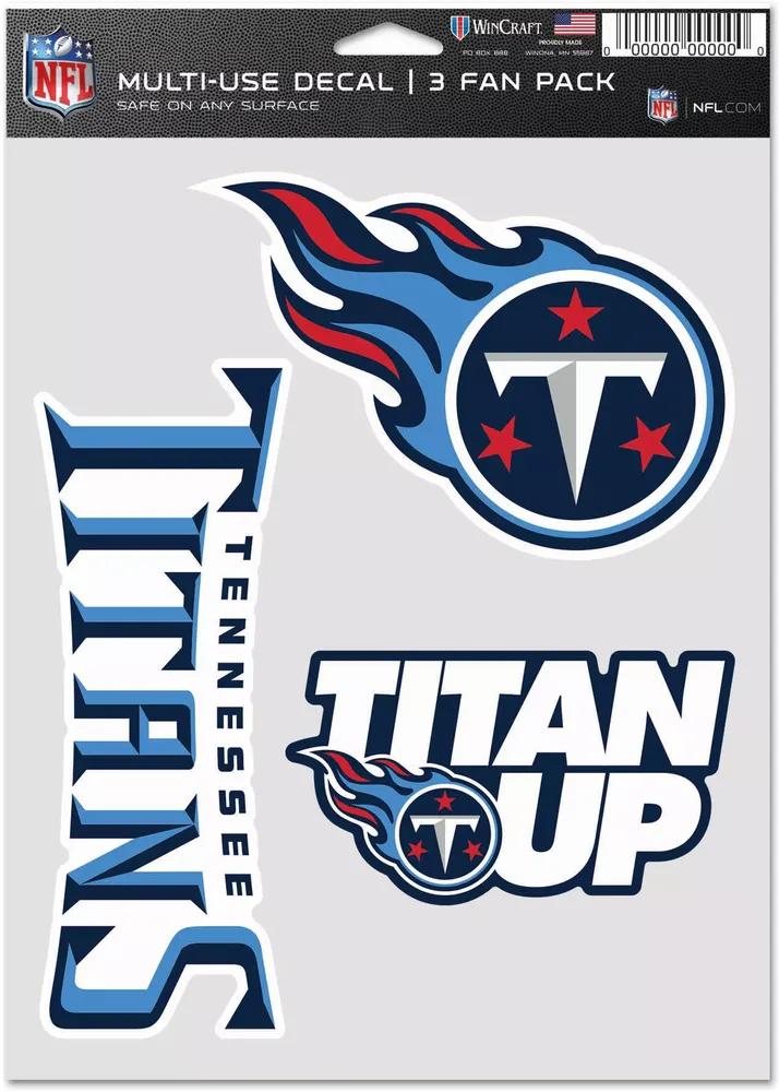 WinCraft Tennessee Titans 3-Pack Fan Decal