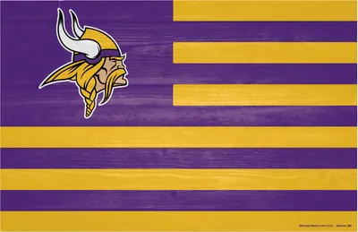 WinCraft Minnesota Vikings 11'' x 17'' Americana Flag Sign