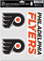 WinCraft Philadelphia Flyers Fan Decal 3-Pack