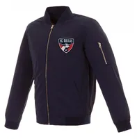 JH Design FC Dallas Navy Bomber Jacket