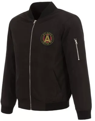 JH Design Atlanta United Black Bomber Jacket