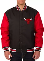 JH Design Men's Chicago Bulls Black Twill Jacket