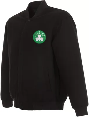 JH Design Men's Boston Celtics Black Reversible Wool Jacket