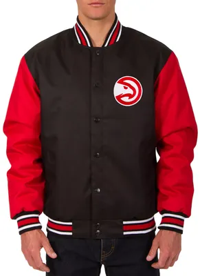 JH Design Men's Atlanta Hawks Black Twill Jacket