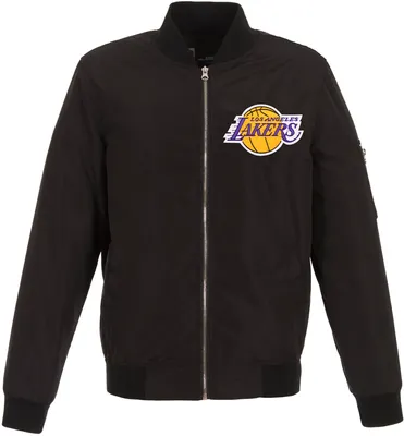 JH Design Men's Los Angeles Lakers Black Bomber Jacket