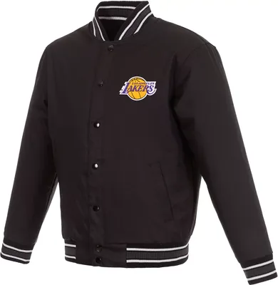 JH Design Men's Los Angeles Lakers Black Twill Jacket