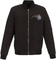 JH Design Men's Orlando Magic Black Bomber Jacket