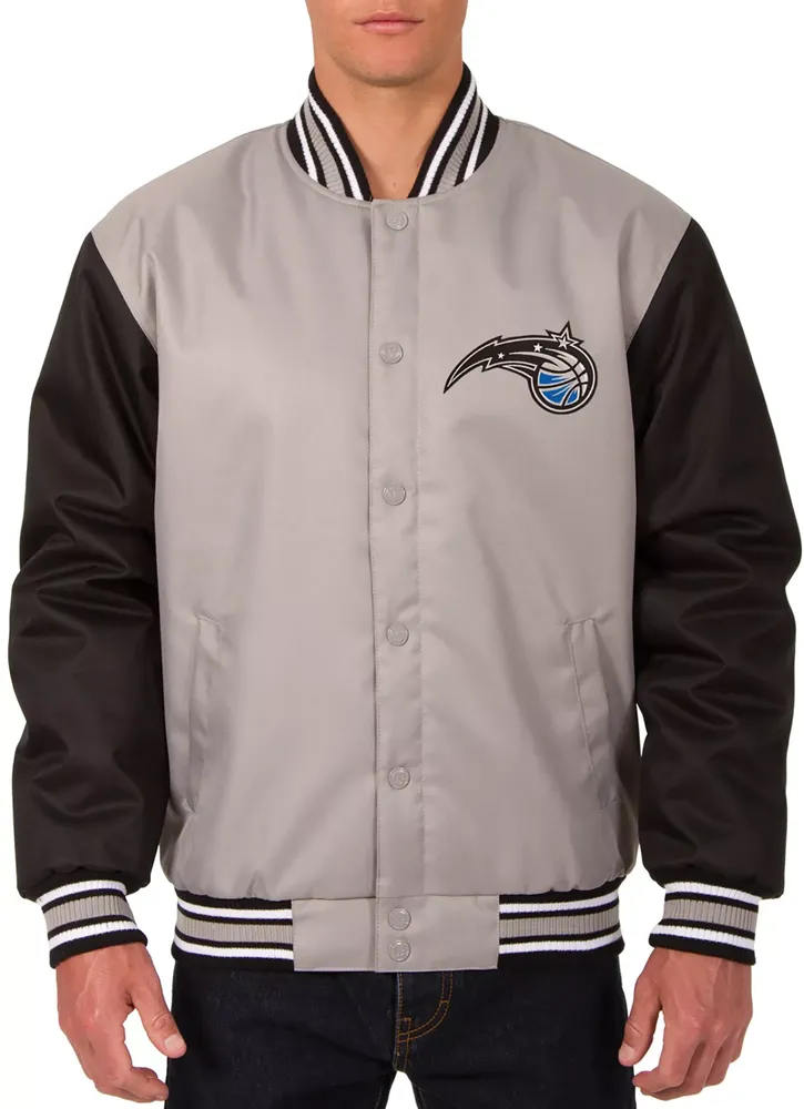 JH Design Men's Orlando Magic Grey Twill Jacket