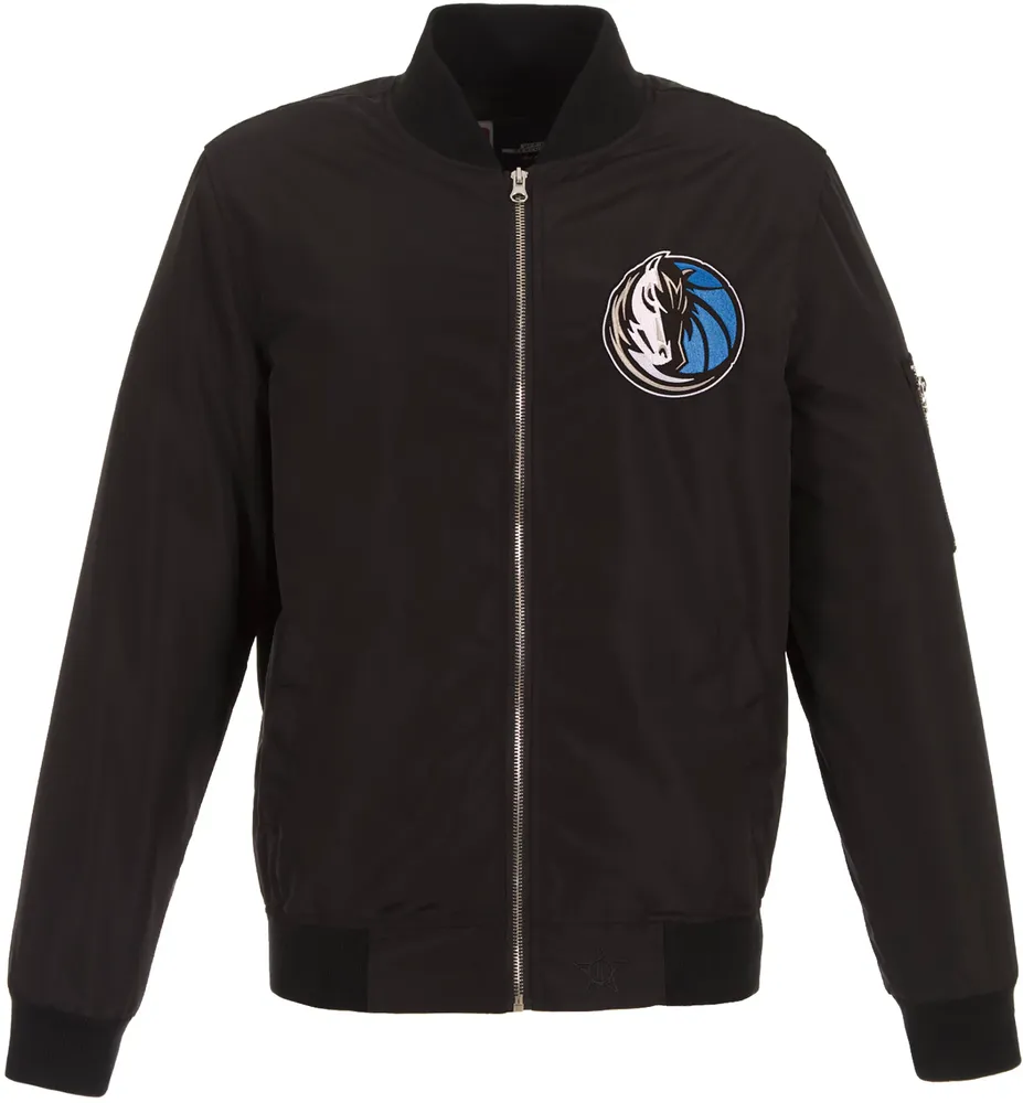 JH Design Men's Dallas Mavericks Black Bomber Jacket