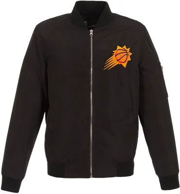 JH Design Men's Phoenix Suns Black Bomber Jacket