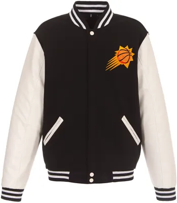 JH Design Men's Phoenix Suns Black Varsity Jacket