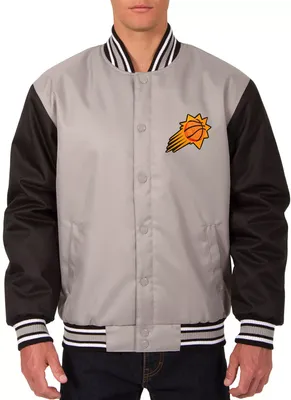 JH Design Men's Phoenix Suns Grey Twill Jacket
