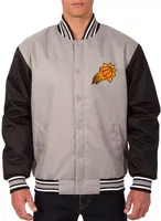 JH Design Men's Phoenix Suns Grey Twill Jacket