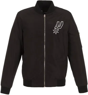 JH Design Men's San Antonio Spurs Black Bomber Jacket