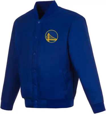 JH Design Men's Golden State Warriors Royal Twill Jacket