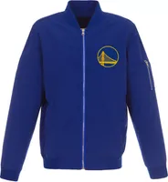 JH Design Men's Golden State Warriors Royal Bomber Jacket