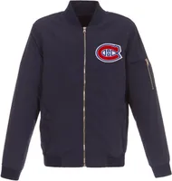 JH Design Montreal Canadiens Navy Bomber Jacket