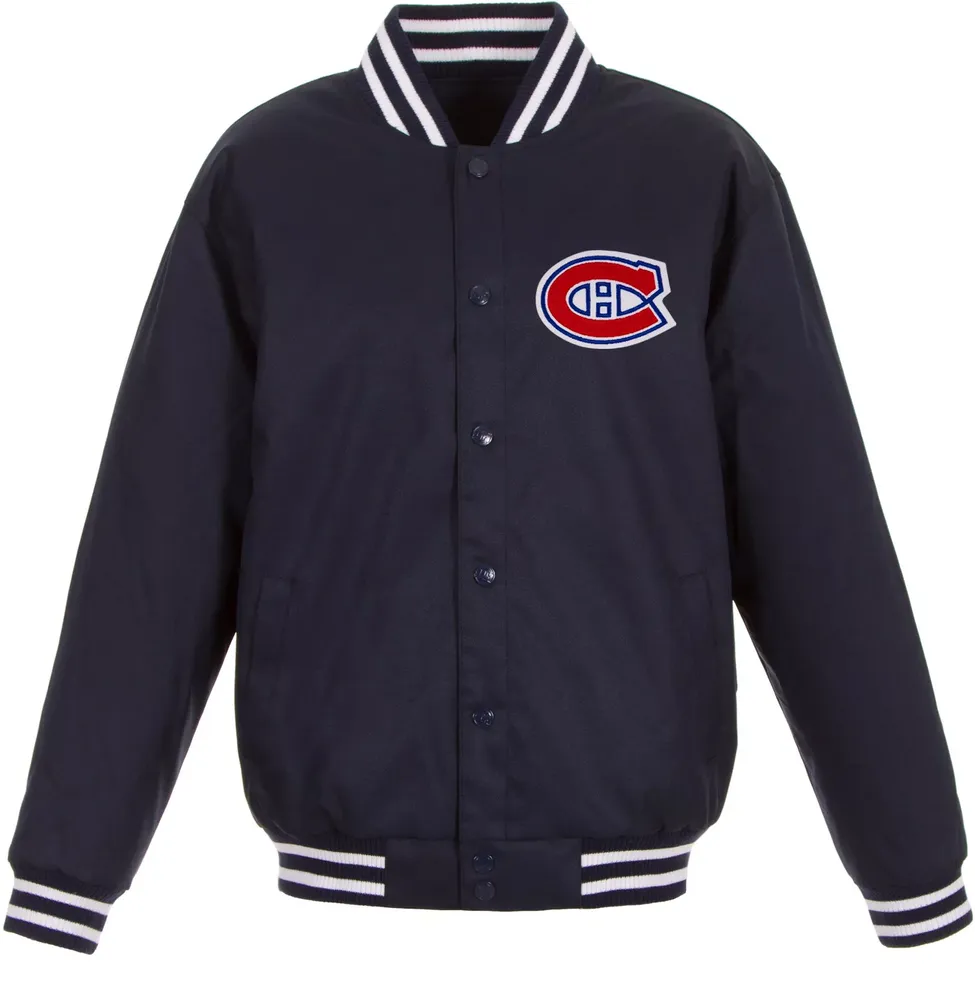 JH Design Montreal Canadiens Navy Polyester Twill Jacket