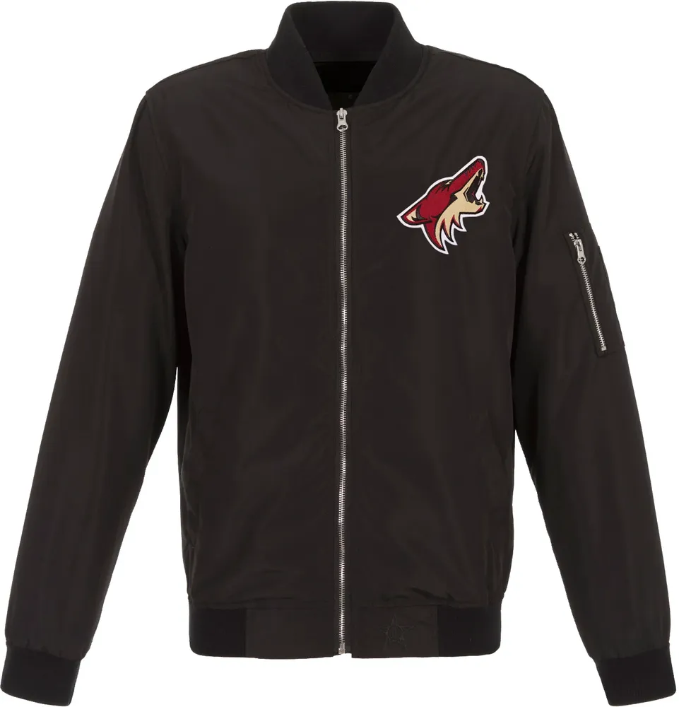 JH Design Arizona Coyotes Black Bomber Jacket