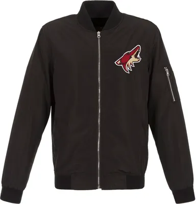 JH Design Arizona Coyotes Black Bomber Jacket