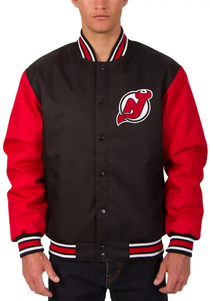 JH Design New Jersey Devils Black Polyester Twill Jacket