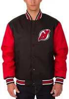 JH Design New Jersey Devils Black Polyester Twill Jacket