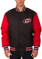 JH Design Carolina Hurricanes Black Polyester Twill Jacket