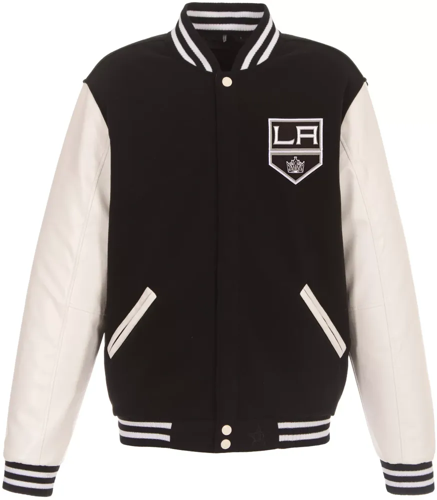 JH Design Los Angeles Kings Varsity Black Reversible Wool Jacket