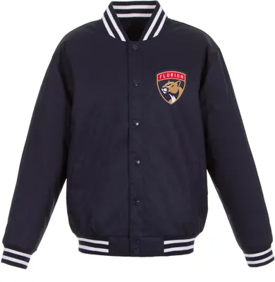 JH Design Florida Panthers Navy Polyester Twill Jacket