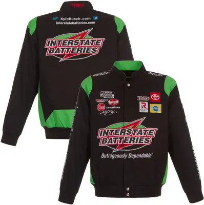 JH Design Kyle Busch Interstate Batteries Black Twill Uniform Jacket