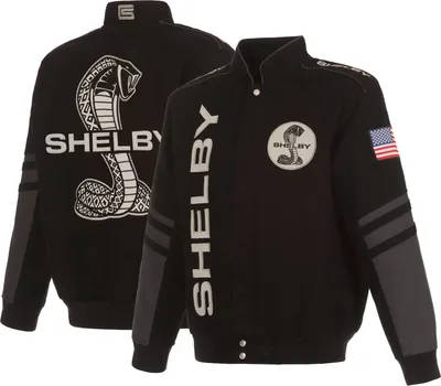 JH Design Shelby Black Twill Racing Jacket