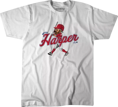 BreakingT Youth Philadelphia Phillies Bryce Harper Caricature Graphic T-Shirt