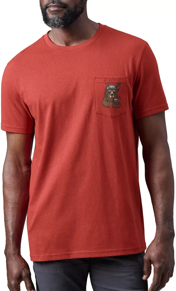 YETI Men's Cool Bear Pocket Short Sleeve T-Shirt