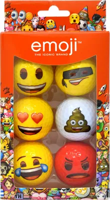 Emoji 6-Pack Golf Balls