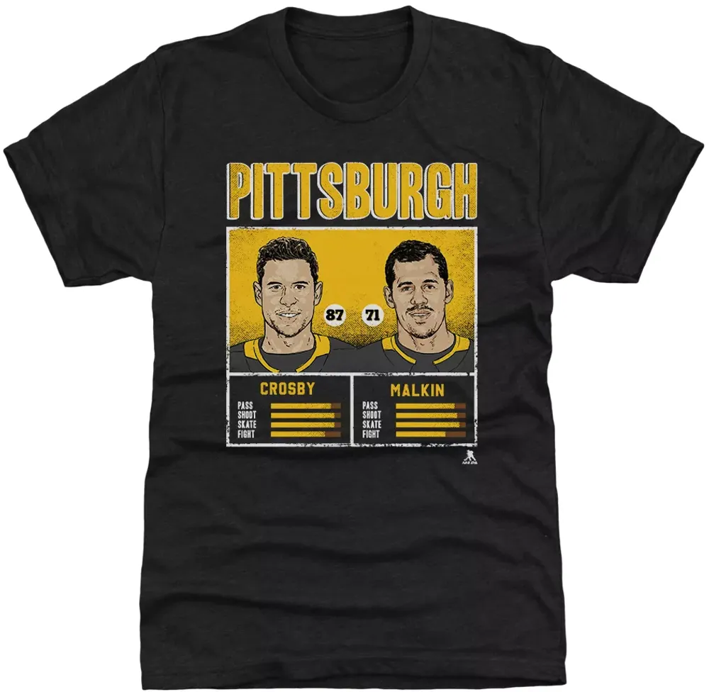 500 Level Crosby Malkin Duo Black T-Shirt