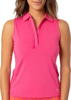 Golftini Women's Sleeveless Ruffle Golf Polo