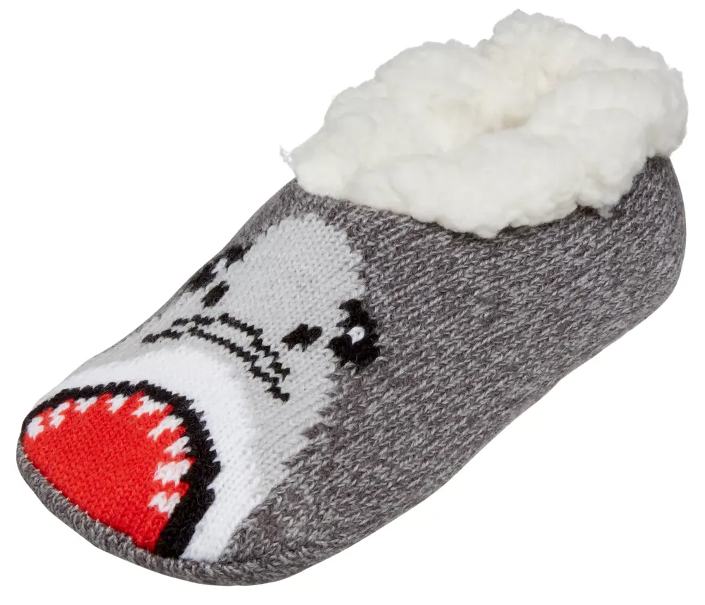 Northeast Outfitters Boys' Cozy Cabin Shark Slipper Socks