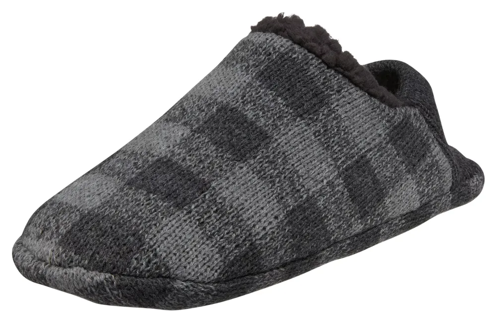 Northeast Outfitters Men's Cozy Cabin Buff Check Slippers