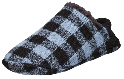 Northeast Outfitters Men's Cozy Cabin Buff Check Slippers