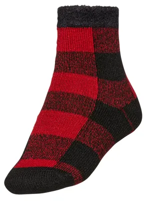Northeast Outfitters Women's Cozy Cabin Holiday Buff Check Socks