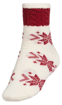 Northeast Outfitters Women's Cozy Cabin Holiday Super Snowflake Socks