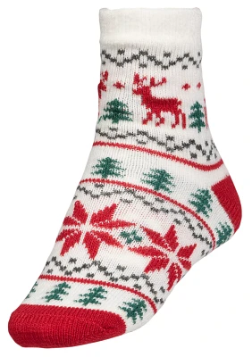 Northeast Outfitters Youth Cozy Cabin Holiday Deer Fairisle Socks