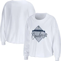 WEAR by Erin Andrews Women's Dallas Cowboys Domestic White Long Sleeve T-Shirt