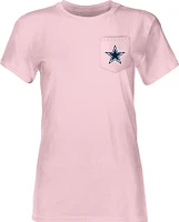 Dallas Cowboys Adult Varsity Helmet Pink T-Shirt