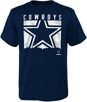 NFL Team Apparel Youth Dallas Cowboys Liquid Camo Logo Royal T-Shirt