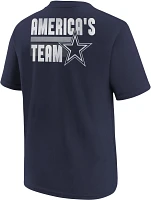 Nike Youth Dallas Cowboys Slogan Navy T-Shirt