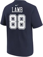 Nike Youth Dallas Cowboys CeeDee Lamb #88 Navy T-Shirt