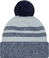 New Era Men's Dallas Cowboys Patch Navy Pom Knit Beanie