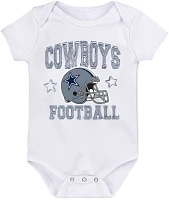 NFL Team Apparel Infant Dallas Cowboys 'Born 2 Be' 3-Pack Bodysuit Set